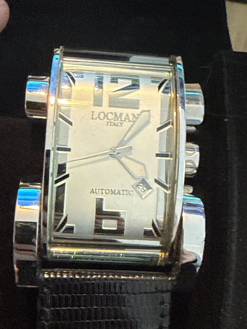 Locman Italy Latin Lover Automatic Watch R.500 Ser.2833 Iguana Strap Box